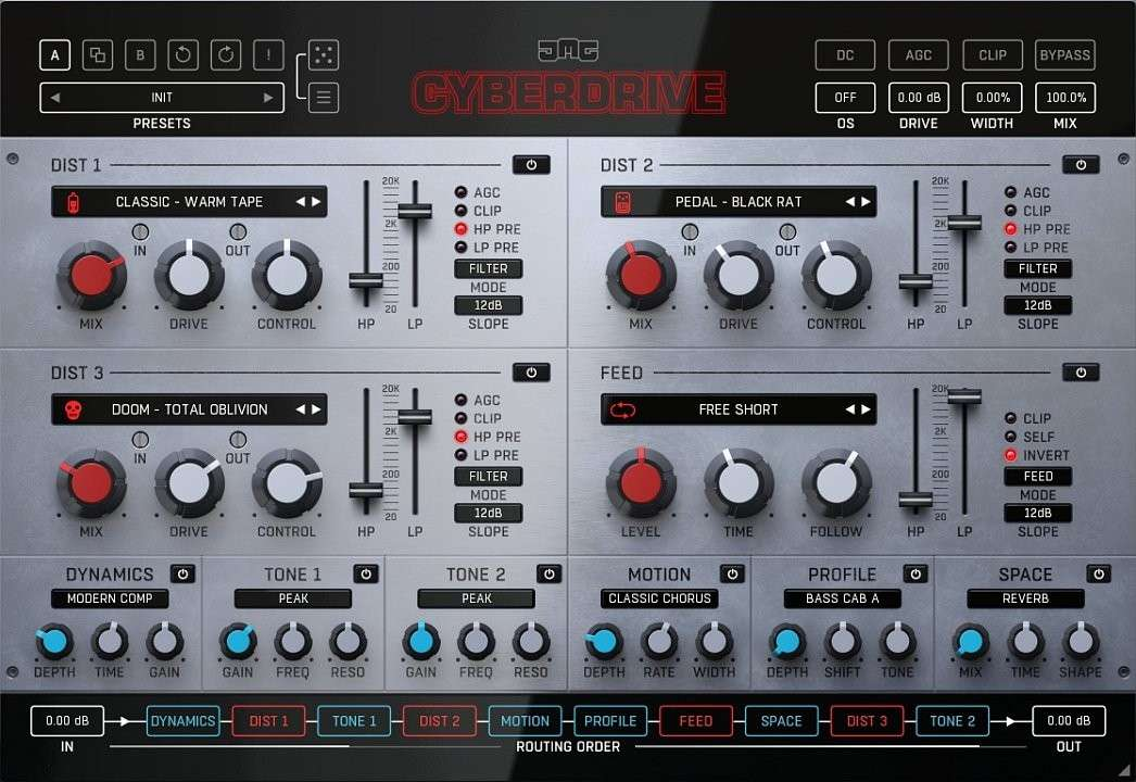 United Plugins Cyberdrive interface