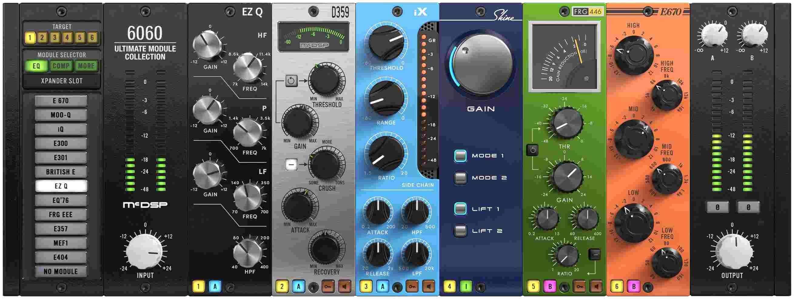 McDSP 6060 Ultimate Module Collection Native v7 interface