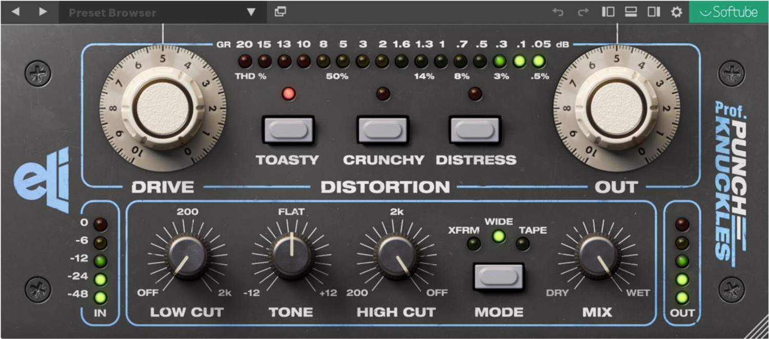 Softube Empirical Labs Professor Punch-Knuckles interface
