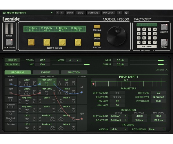 Eventide H3000 Factory Mk II interface