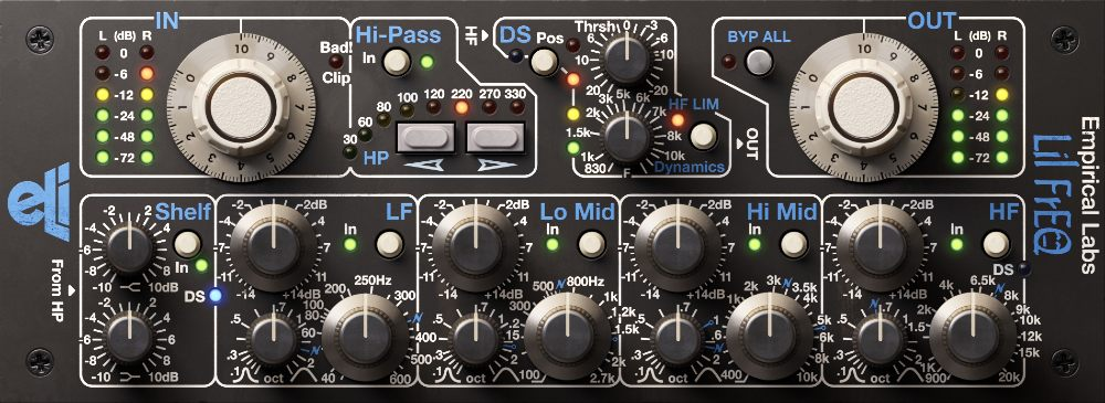 Softube Empirical Labs Lil FrEQ interface