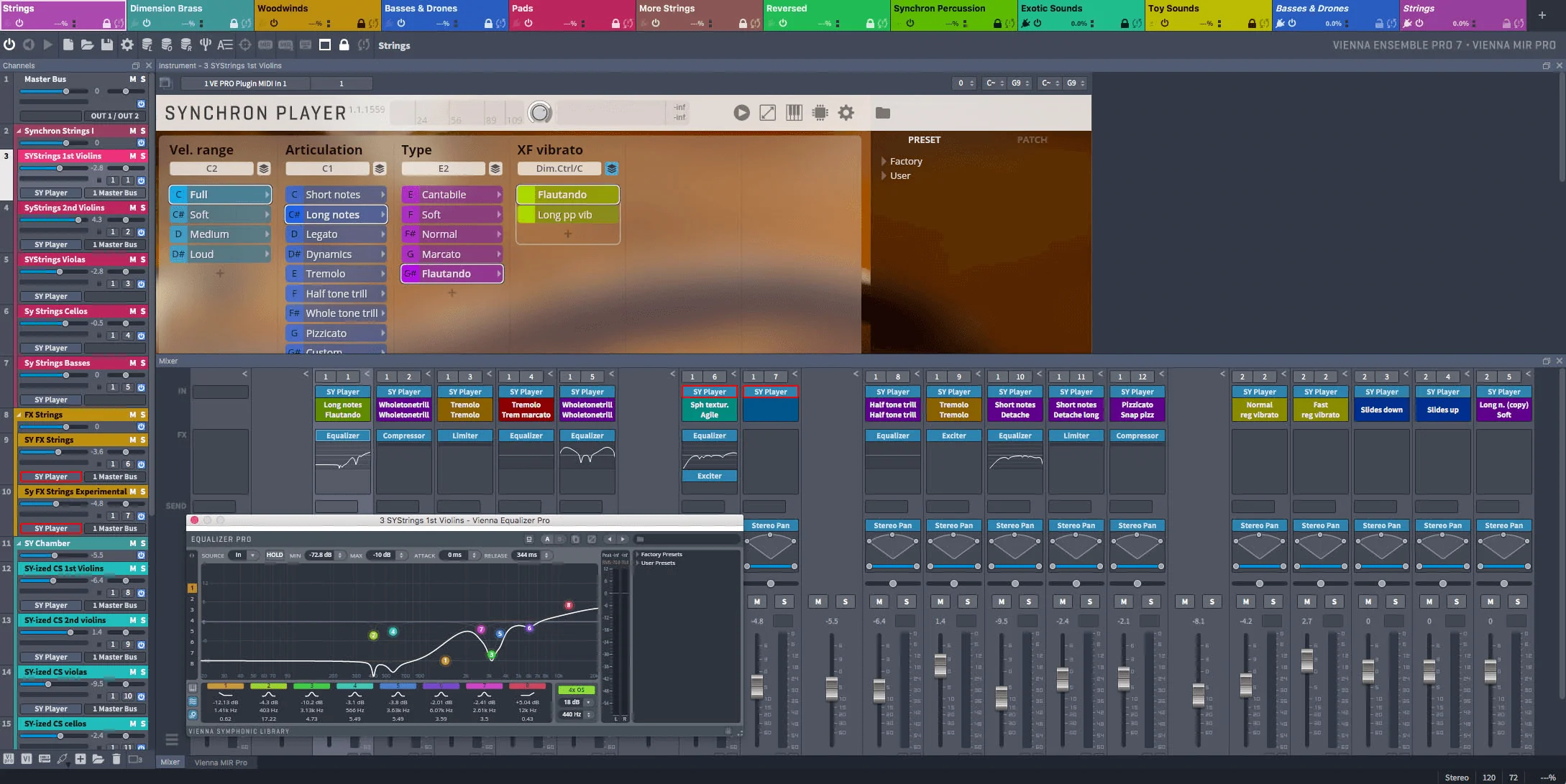 VSL Vienna Ensemble Pro 7 interface