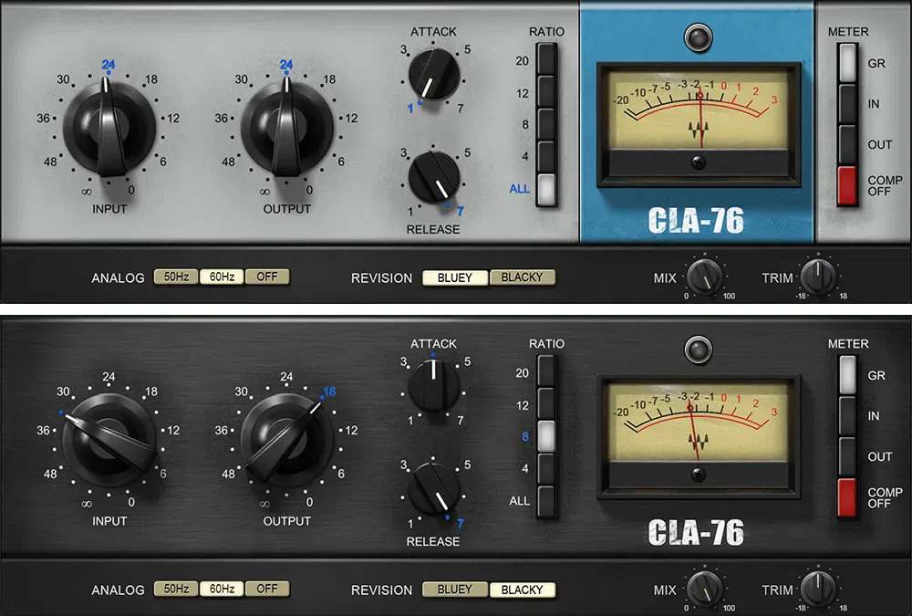 Waves CLA-76 Compressor Limiter interface