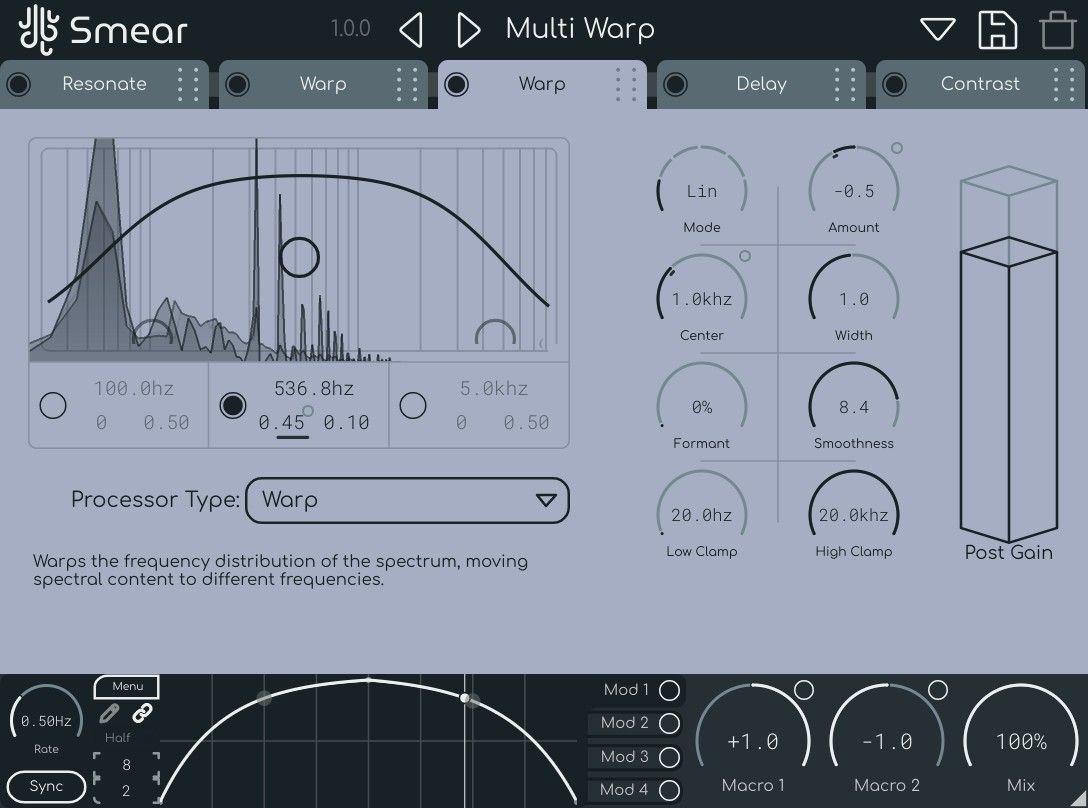 Lese Smear interface