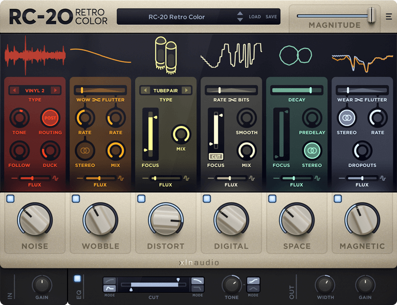 XLN Audio RC-20 Retro Color interface