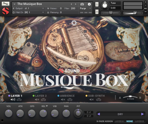 Soundiron Musique Box interface