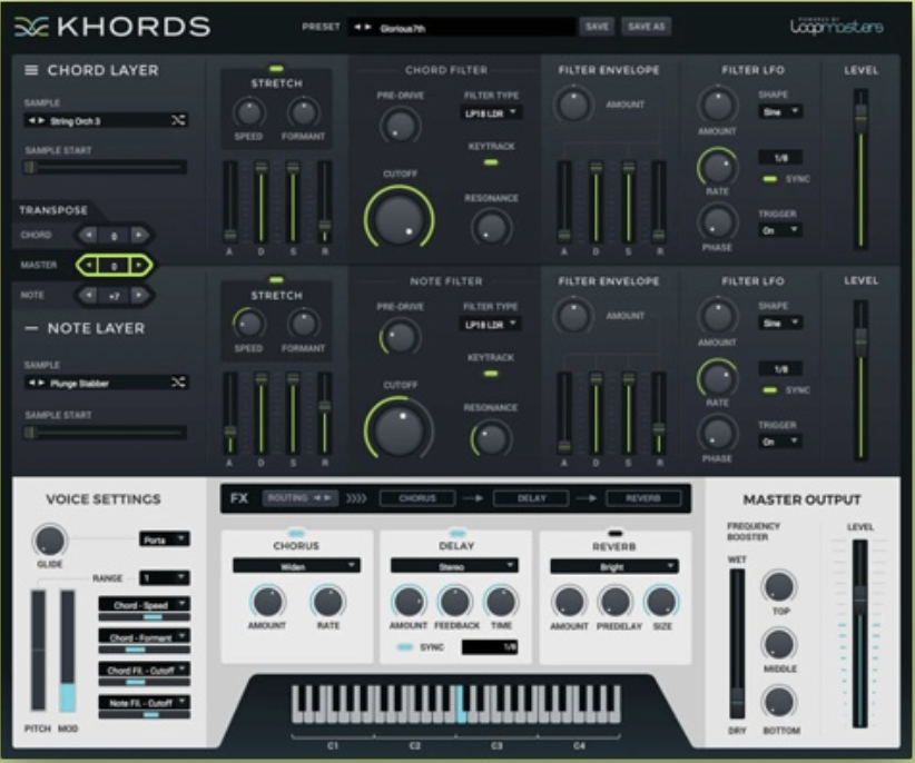 Loopmasters Plugins KHORDS interface
