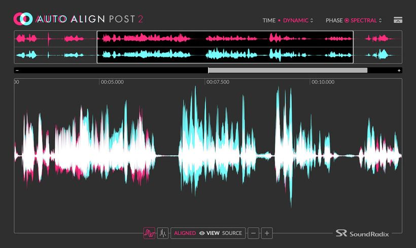 Sound Radix Auto Align Post 2 interface