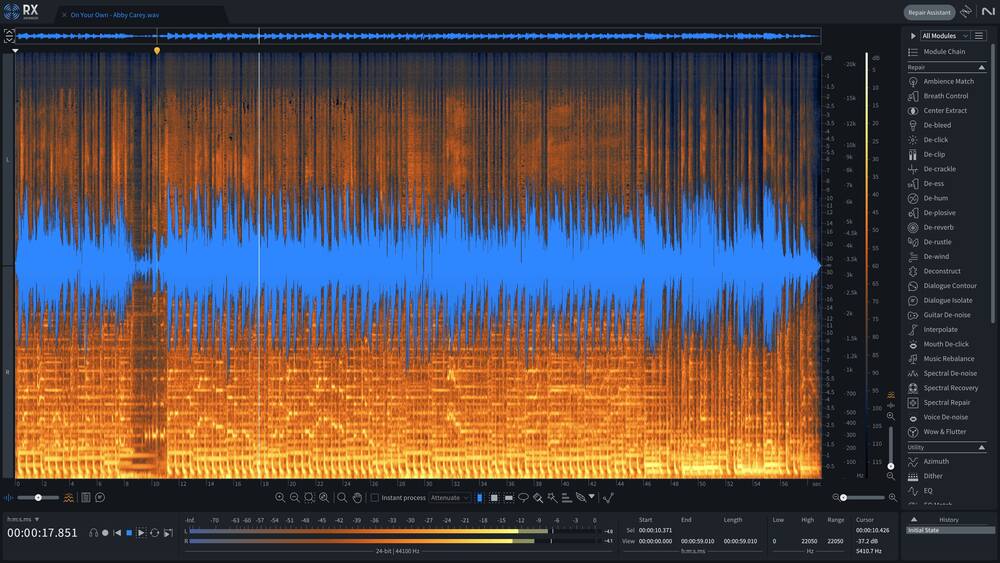 iZotope RX 11 Advanced interface
