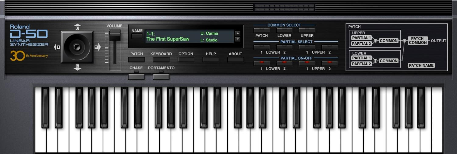Roland D-50 interface