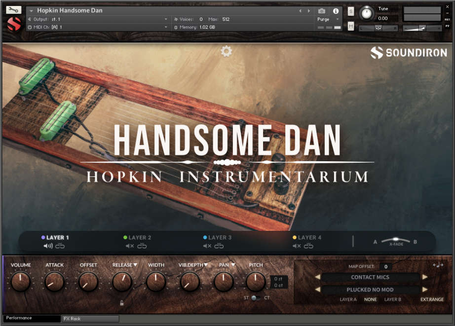 Soundiron Hopkin Instrumentarium: Handsome Dan interface