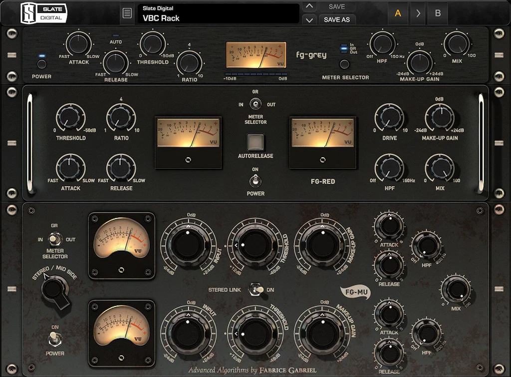 Slate Digital VBC - Virtual Buss Compressors interface