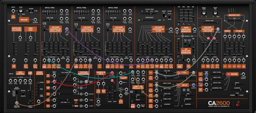 Cherry Audio CA2600 Synthesizer interface