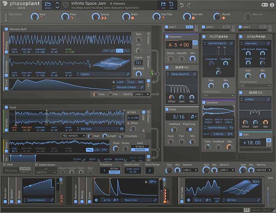 Kilohearts Phase Plant interface