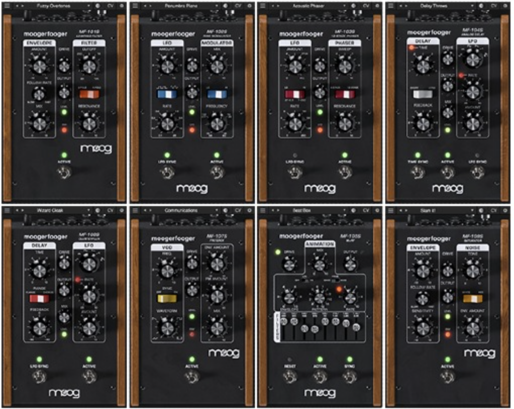 Moog Moogerfooger Effects Plugin Bundle interface