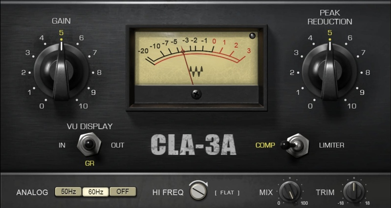 Waves CLA-3A Compressor Limiter interface