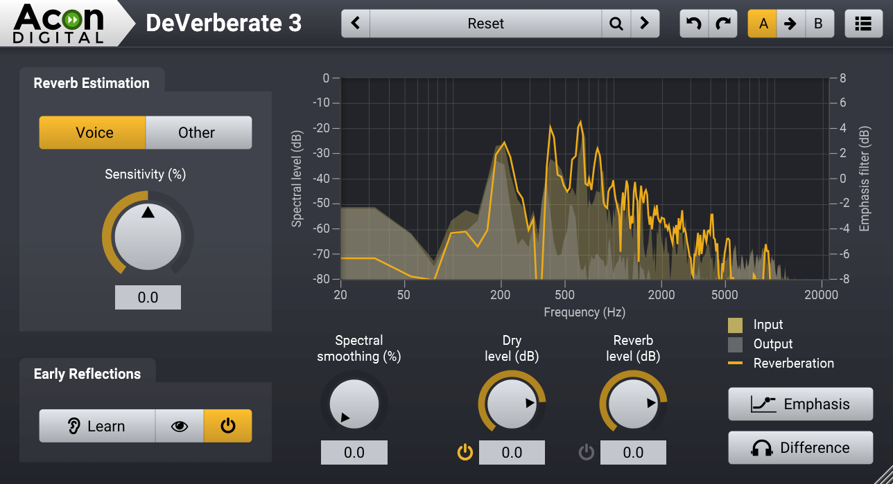 Acon Digital DeVerberate 3 interface