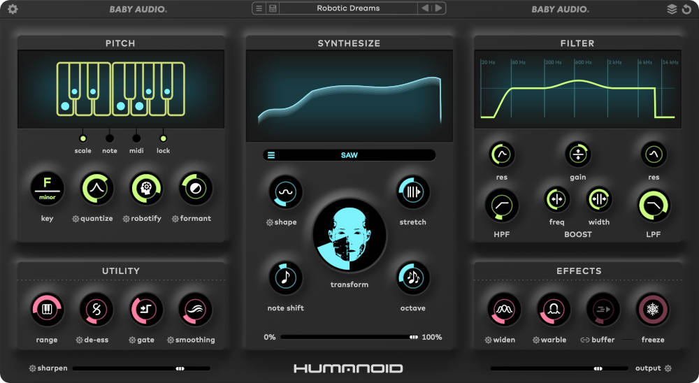 BABY Audio Humanoid interface