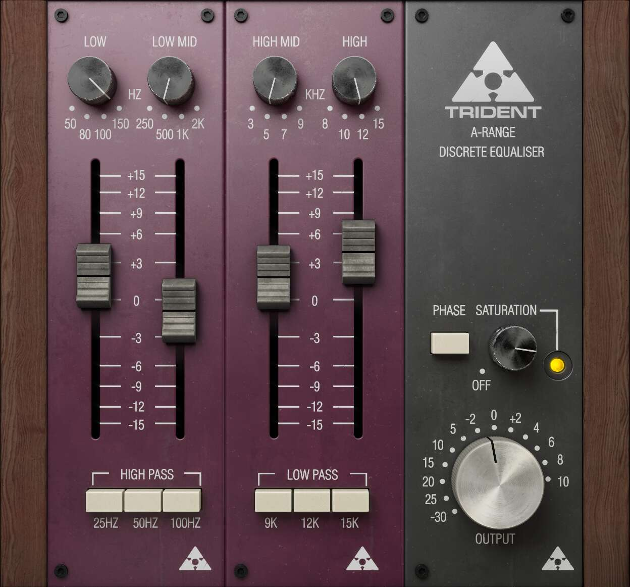 Softube Trident A-Range interface