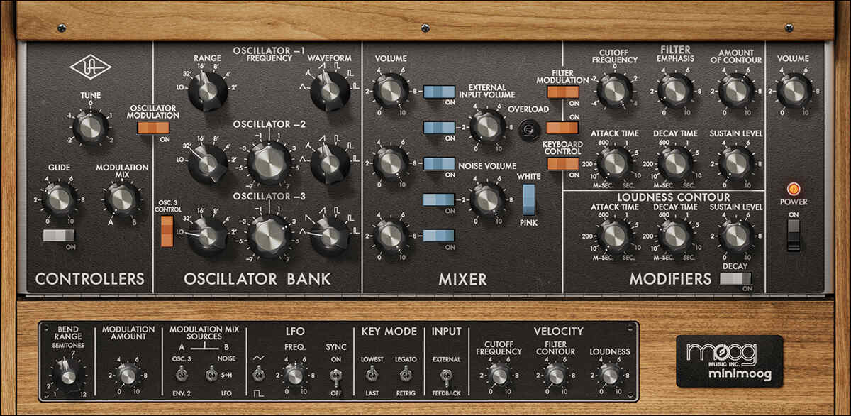 Universal Audio Moog Minimoog interface