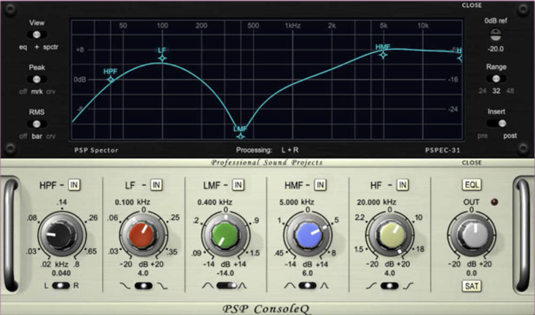 PSP Audioware ConsoleQ interface