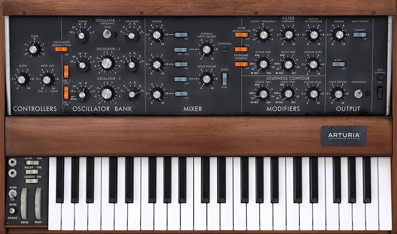 Arturia Mini V interface