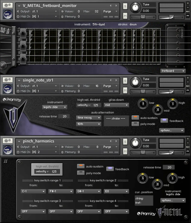 Prominy V-Metal interface