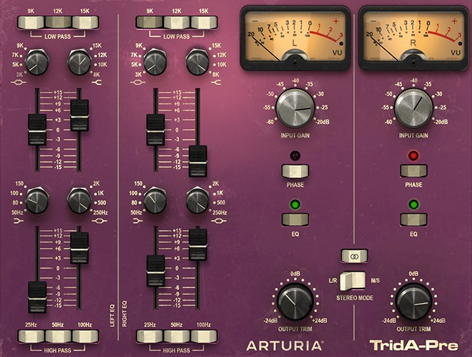 Arturia Pre TridA interface