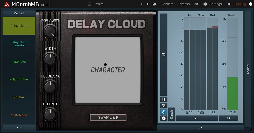 MeldaProduction MCombMB interface