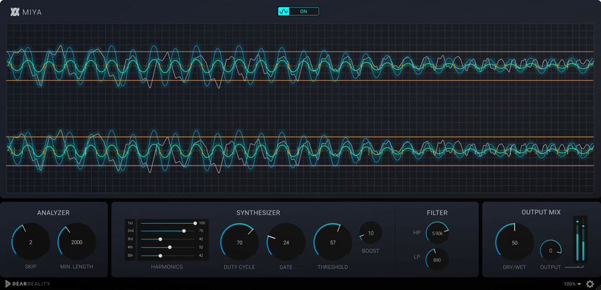 Dear Reality MIYA interface