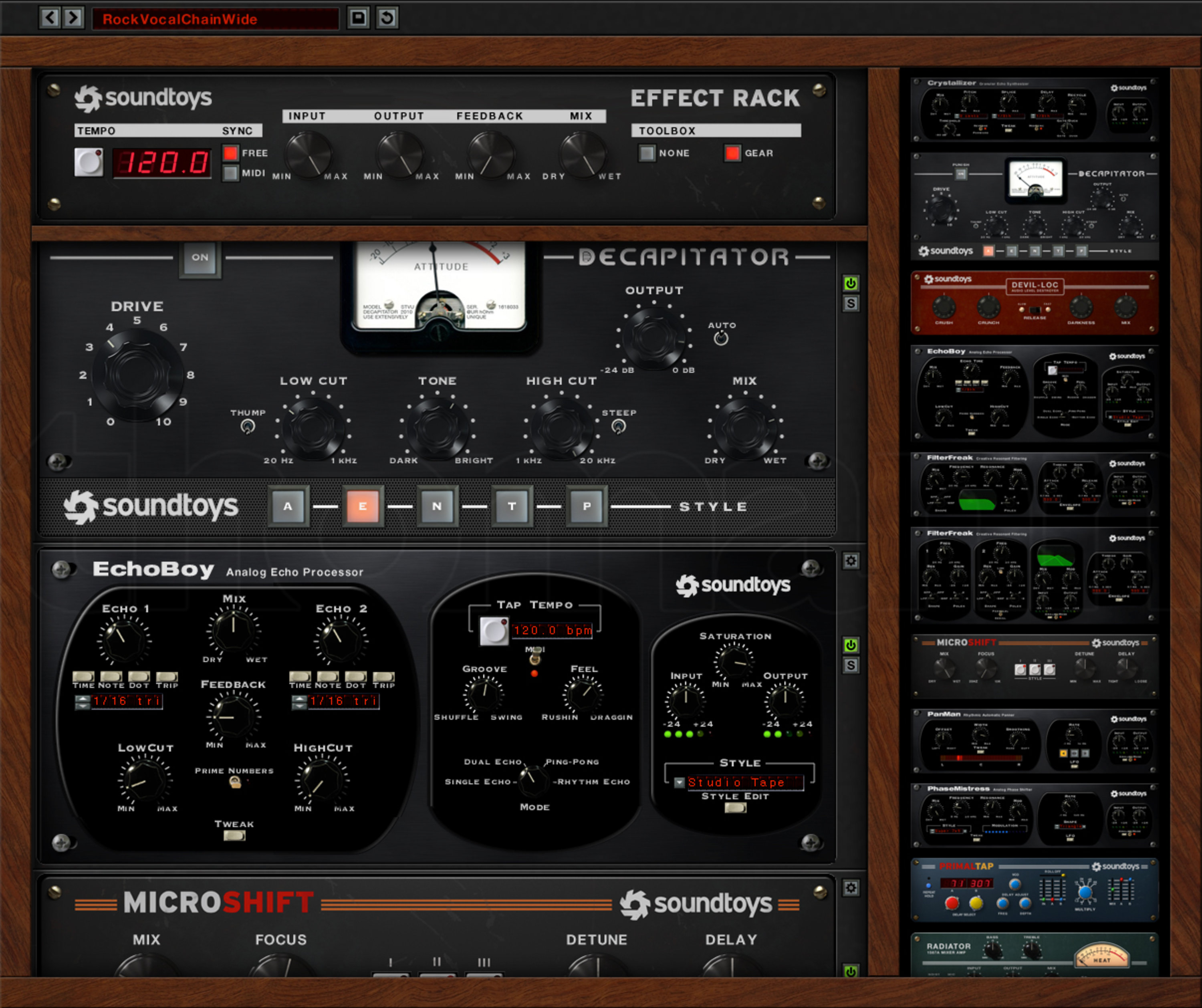 Soundtoys 5 Bundle interface