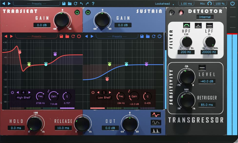 Boz Digital Labs Transgressor 3 interface