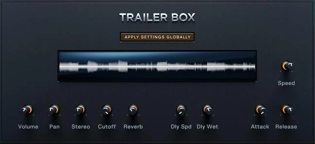 Wavelet Audio Trailer Box interface