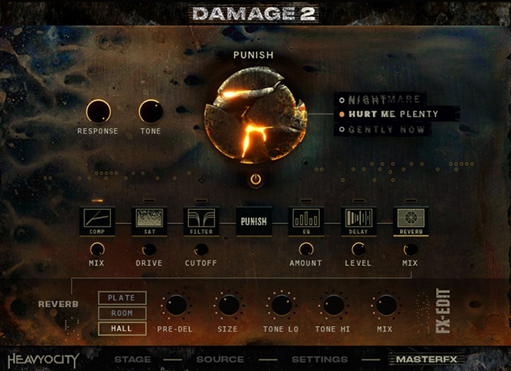 Heavyocity Damage 2 interface