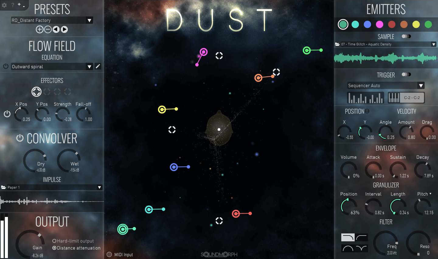 SoundMorph DUST interface