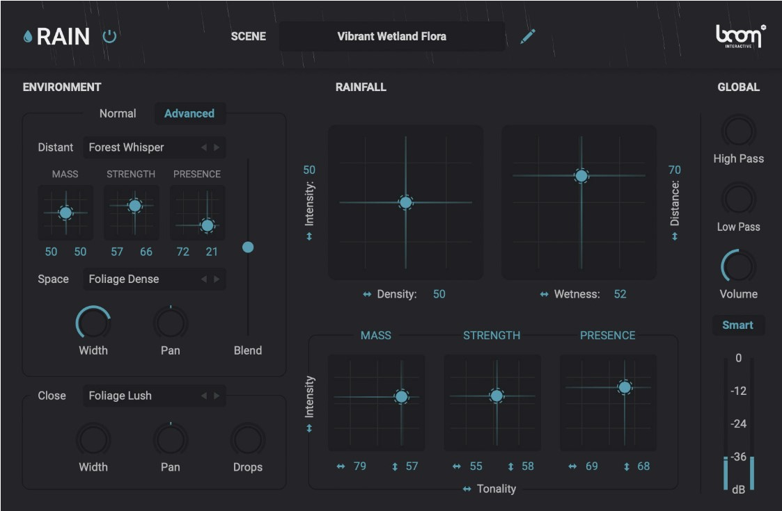 Boom RAIN interface