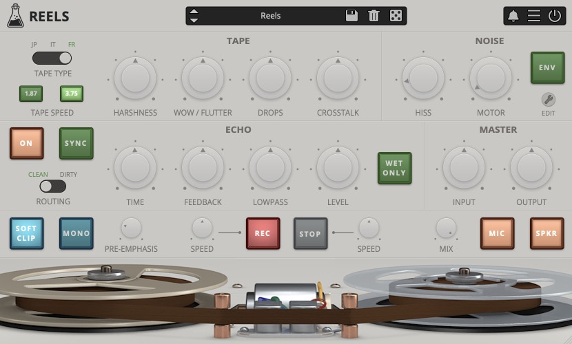 AudioThing Reels interface