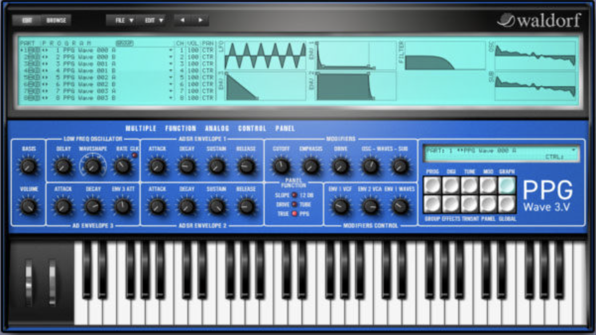 Waldorf PPG Wave 3.V interface
