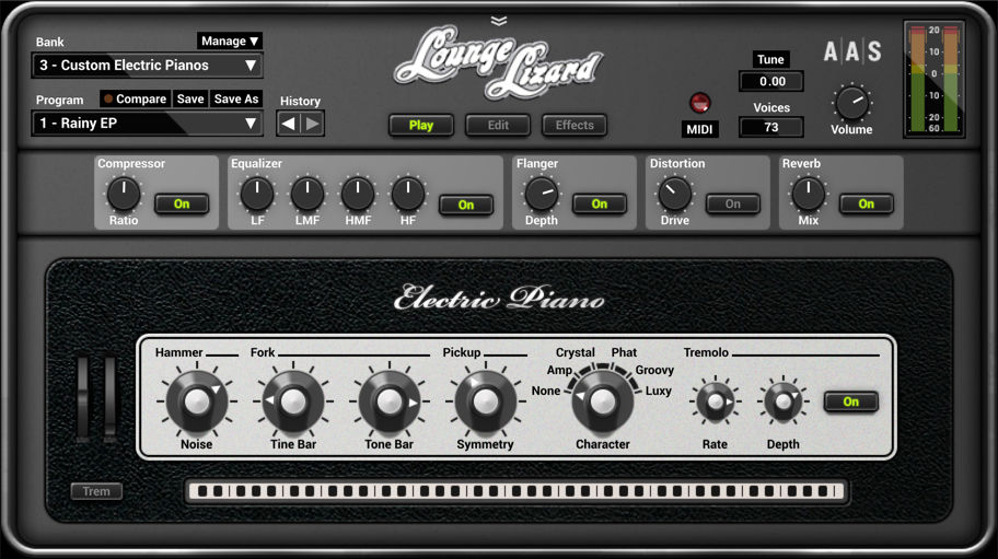 AAS Lounge Lizard EP-4 interface