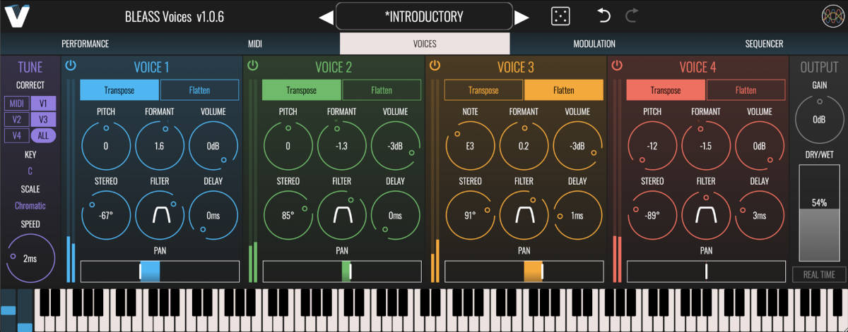 BLEASS Voices interface