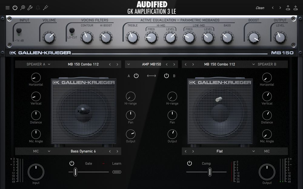 Audified GK Amplification 3 LE interface