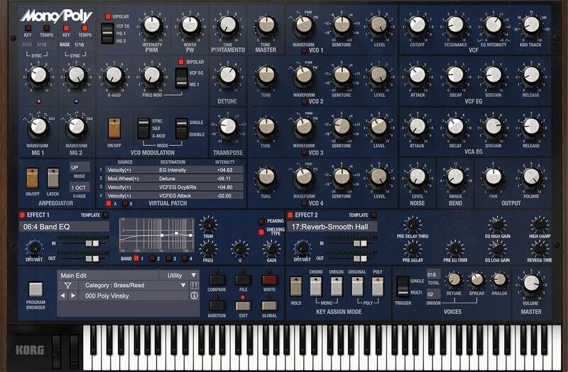 KORG MonoPoly interface