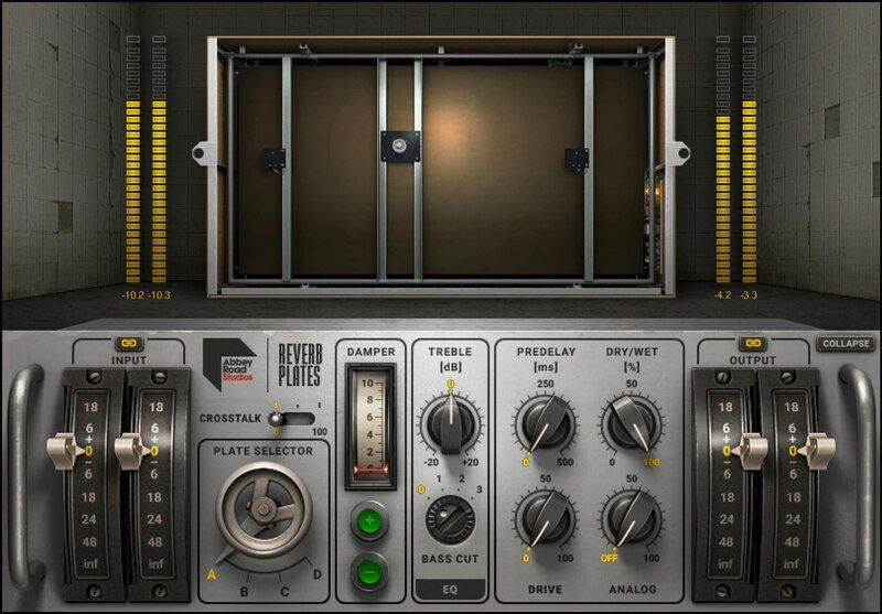 Waves Abbey Road Reverb Plates interface