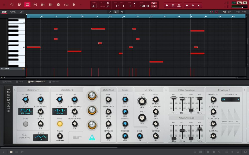AKAI MPC 2 interface