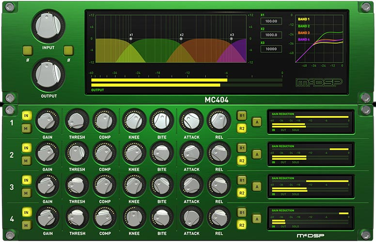 McDSP MC2000 Multi-Band Compressor Native v7 interface
