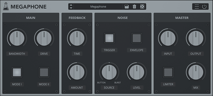 AudioThing Megaphone interface