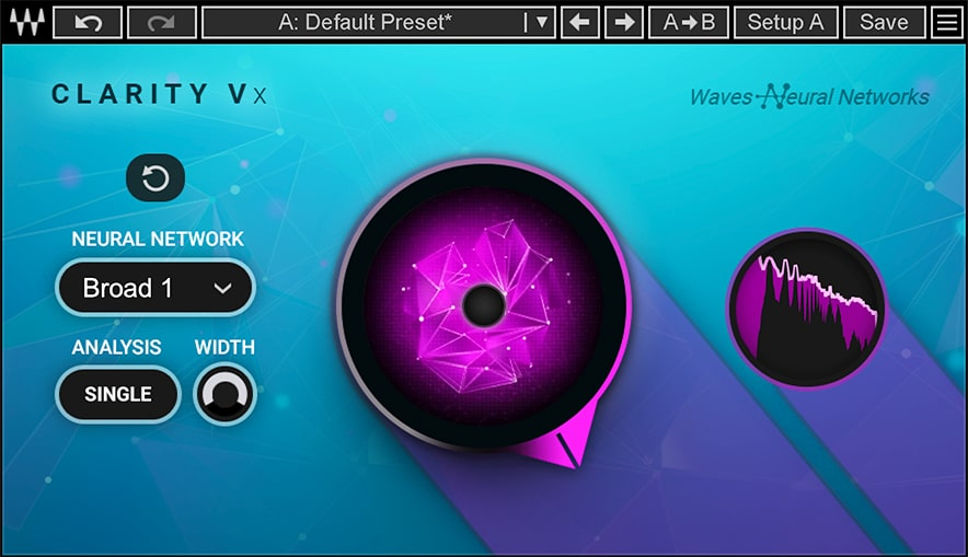 Waves Clarity Vx interface