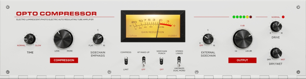 Softube OPTO Compressor interface