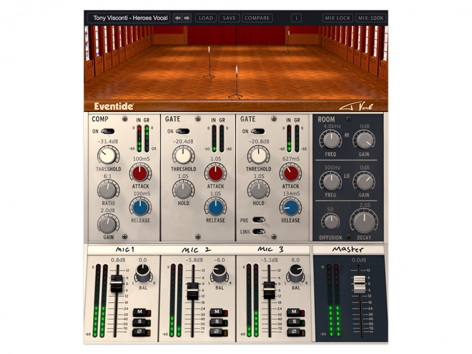 Eventide Tverb interface