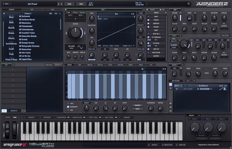 Vengeance Sound VPS Avenger 2 interface